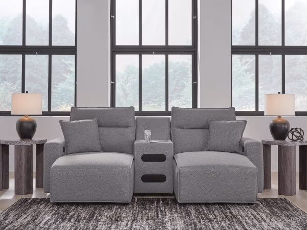 Modmax II 3-Piece Power Reclining Sectional with Chaise and Audio Console - Image 3