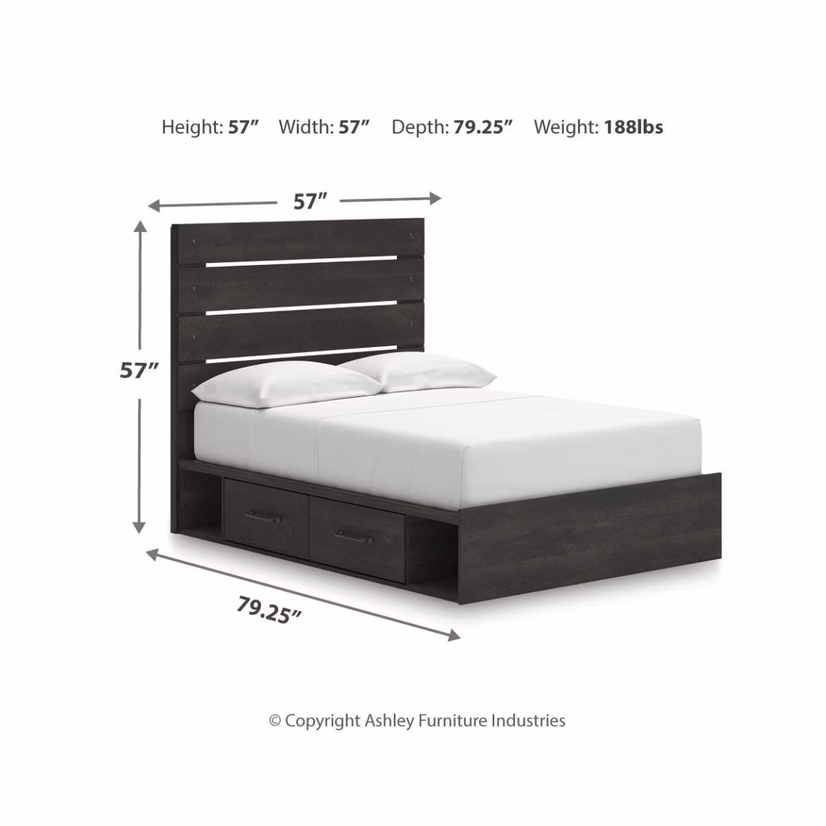 Hollivern Full Panel Storage Bed - Image 5