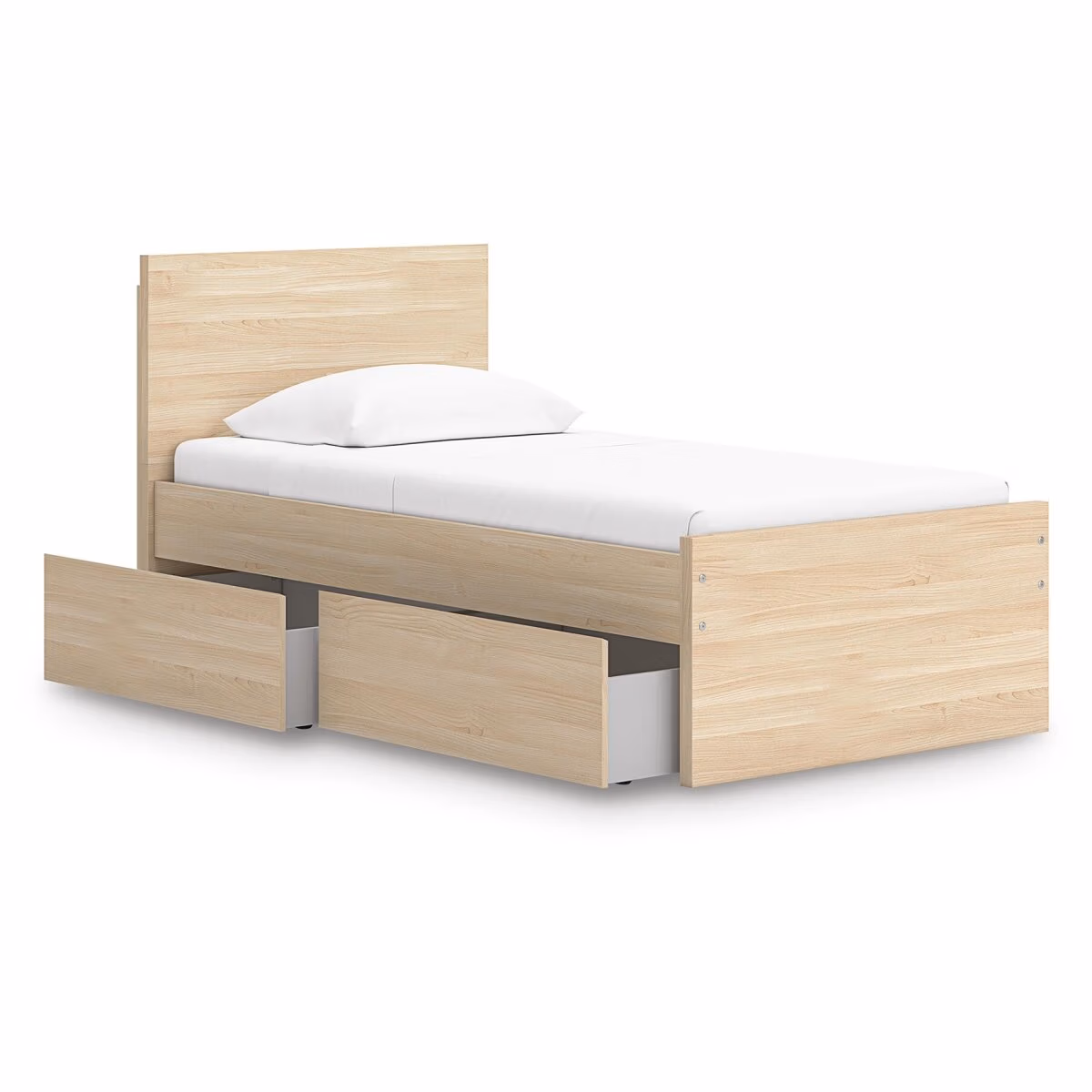 Onita Twin Panel Platform Bed with 1 Side Storage - Image 4