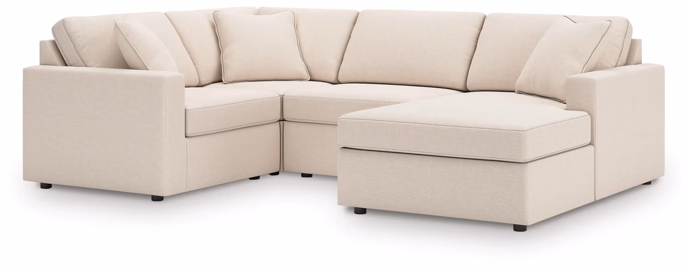 dbb2a480d394d014c2feed36d2b9c9bf Modmax 4-Piece Sectional with Chaise - Image 1