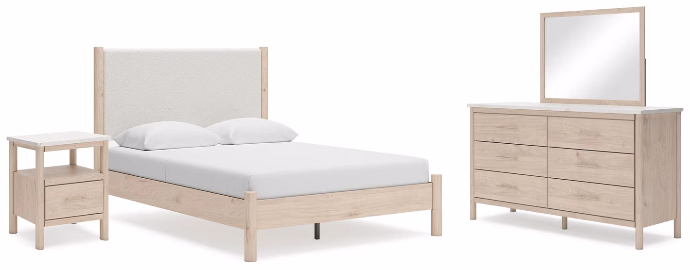 dc4c19354bf679f451b07590d95fca40 Cadmori Queen Panel Bed, Dresser, Mirror and Nightstand - Image 1