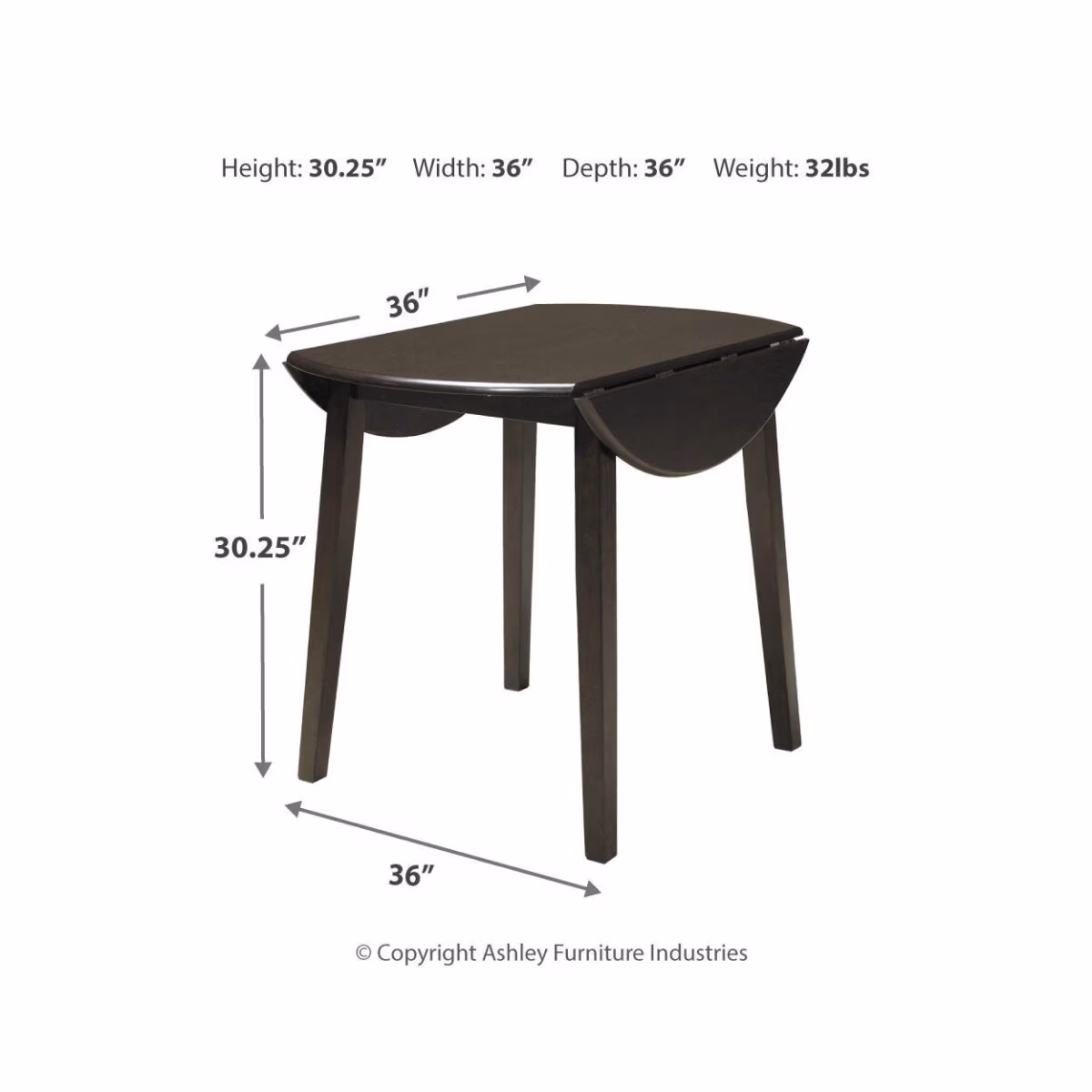 Hammis Dining Drop Leaf Table - Image 5