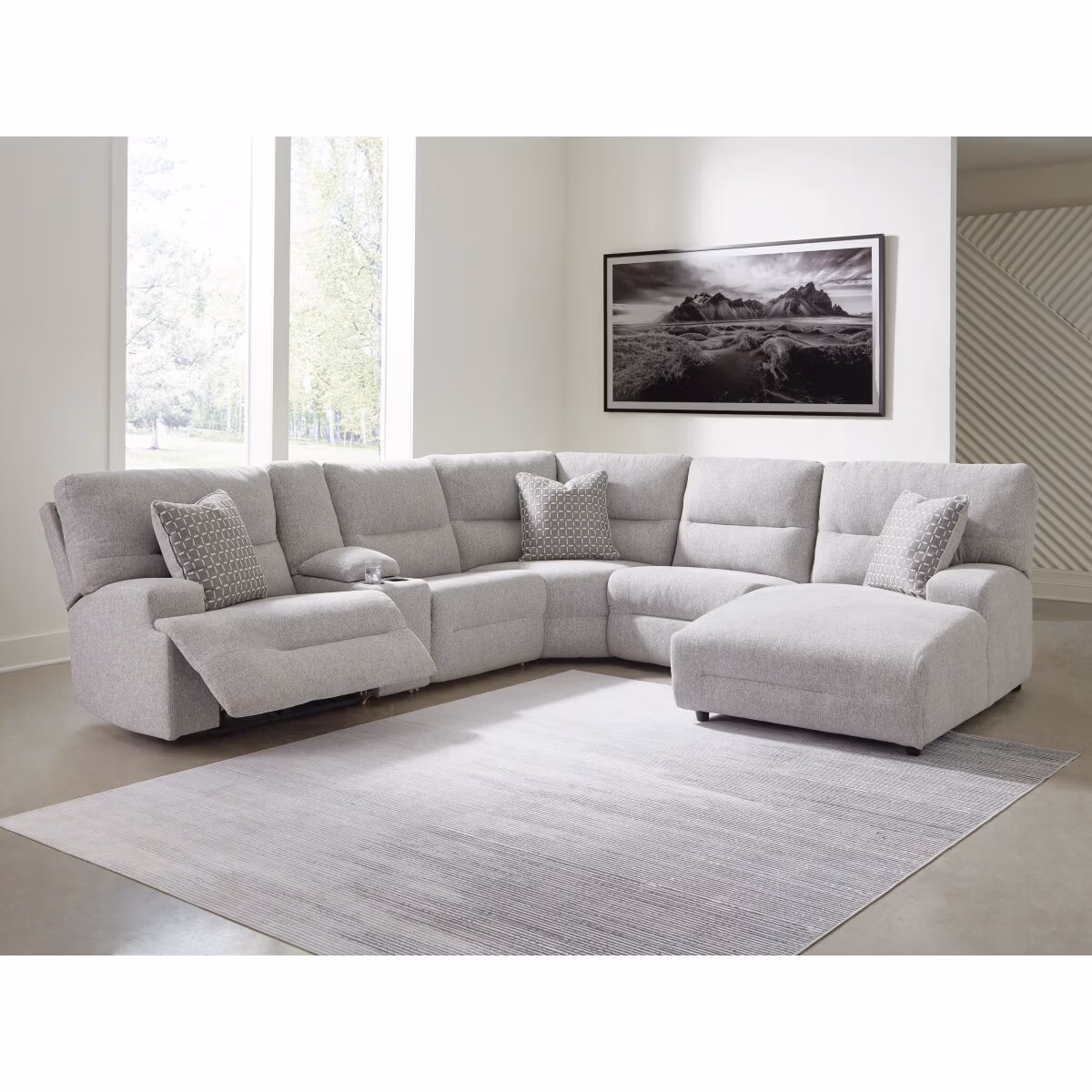 Acklen Place 6-Piece Power Reclining Sectional with Chaise - Image 3