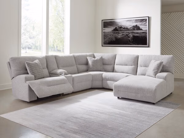 Acklen Place 6-Piece Power Reclining Sectional with Chaise - Image 3