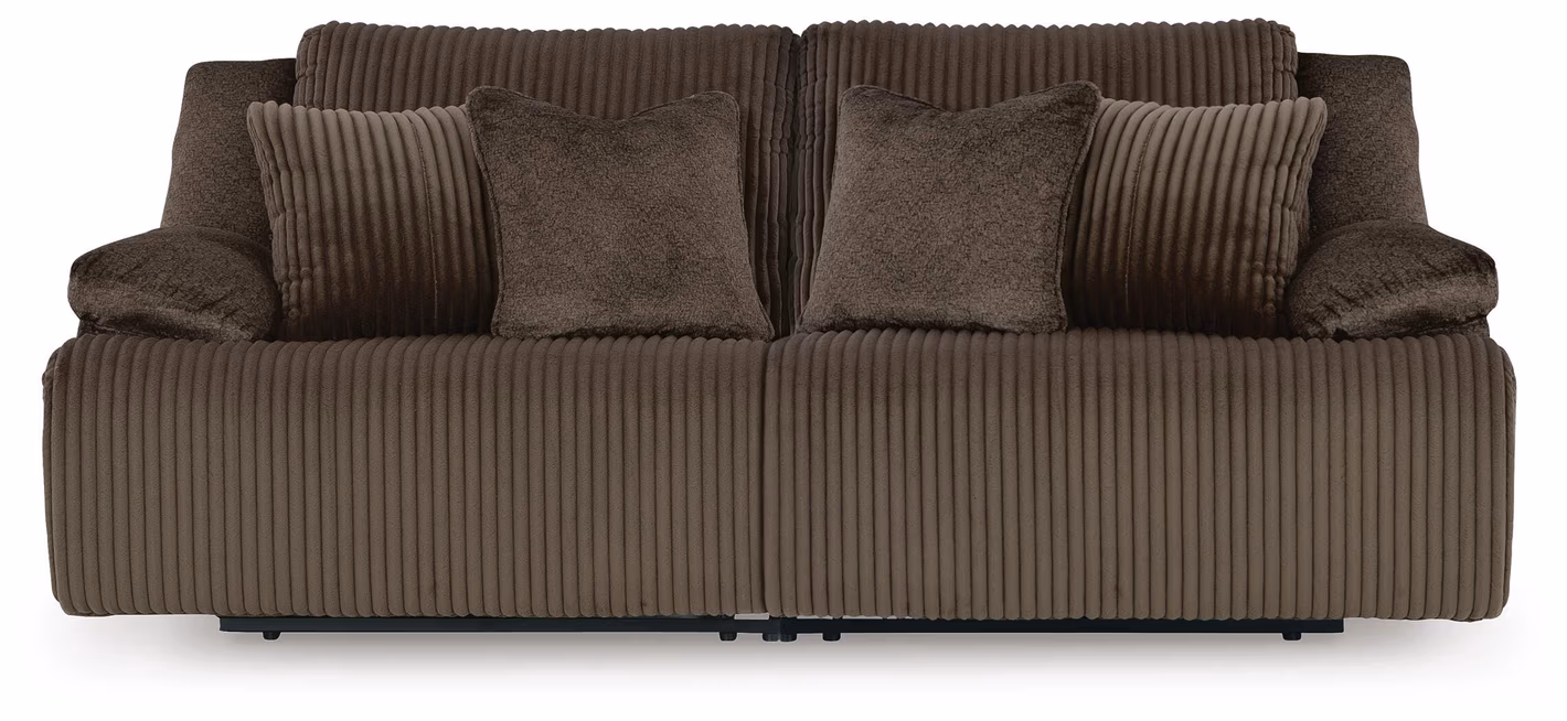 Top Tier 2-Piece Reclining Sectional Loveseat