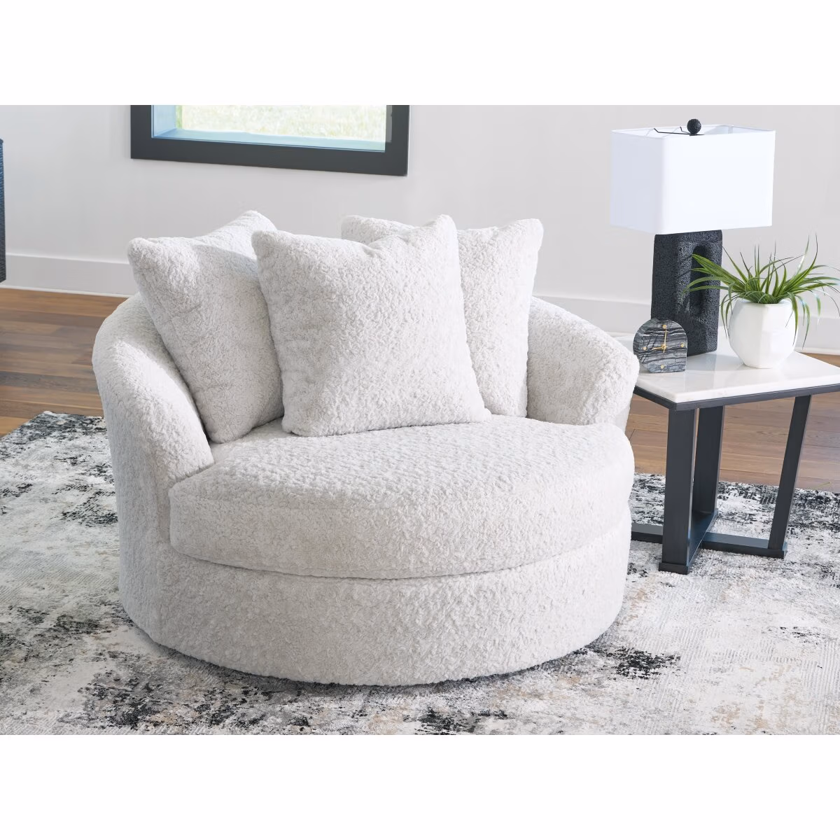 Cuddle Plush Oversized Swivel Accent Chair - Image 6