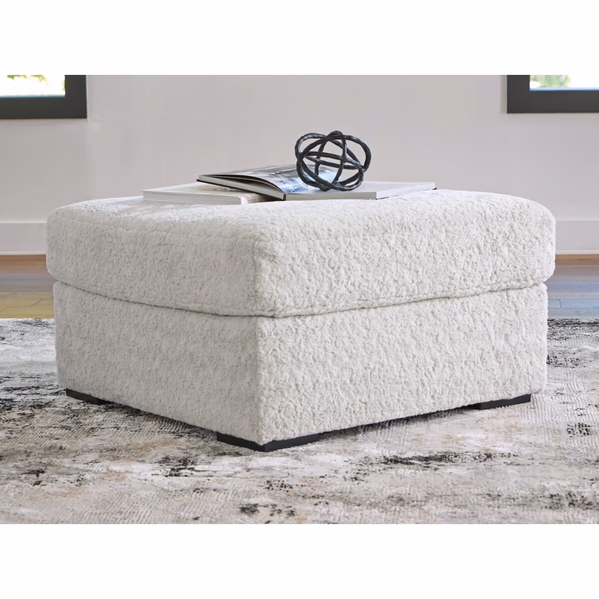Cuddle Plush Oversized Accent Ottoman - Image 3