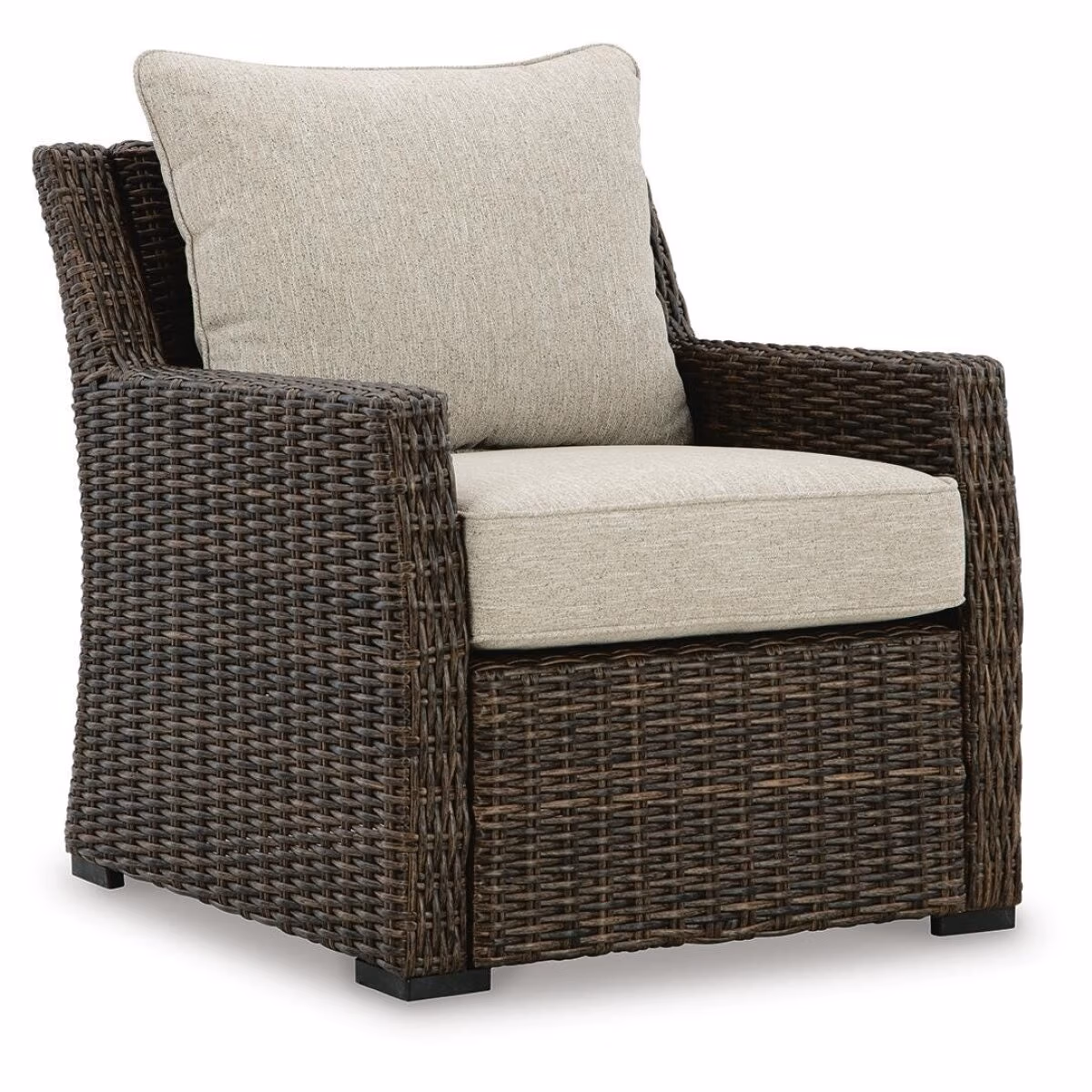 Brook Ranch Outdoor Lounge Chair with Cushion - Image 2