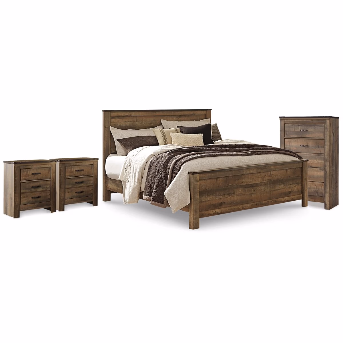 Trinell King Panel Bed, Chest and 2 Nightstands - Image 2