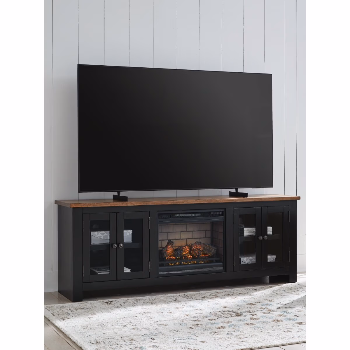 Wildenauer 76" TV Stand with Electric Fireplace - Image 3