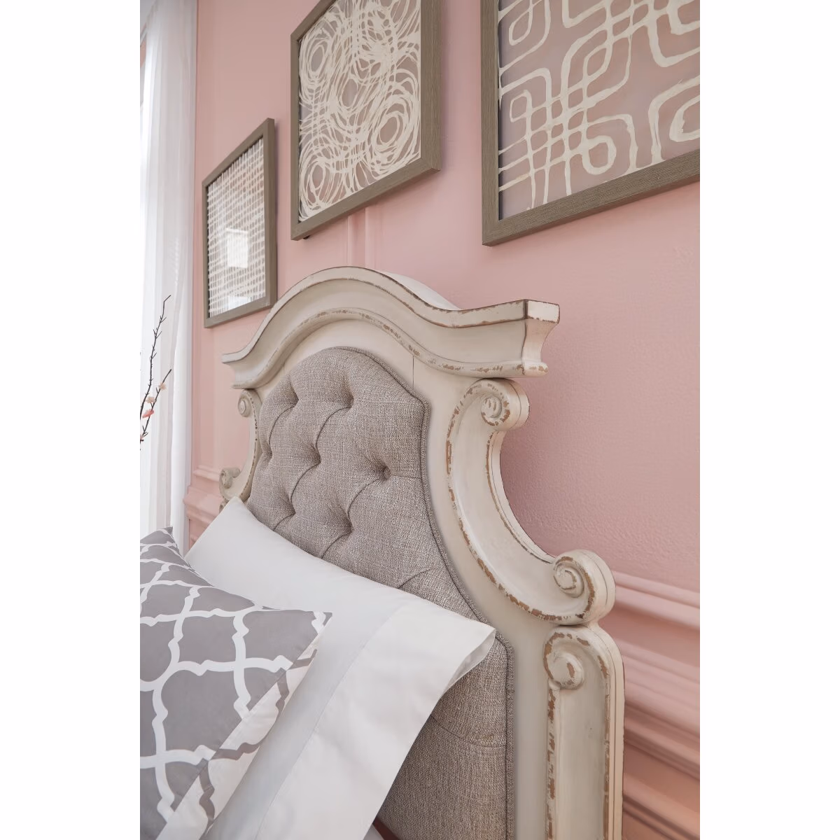 Realyn Twin Upholstered Panel Headboard - Image 8