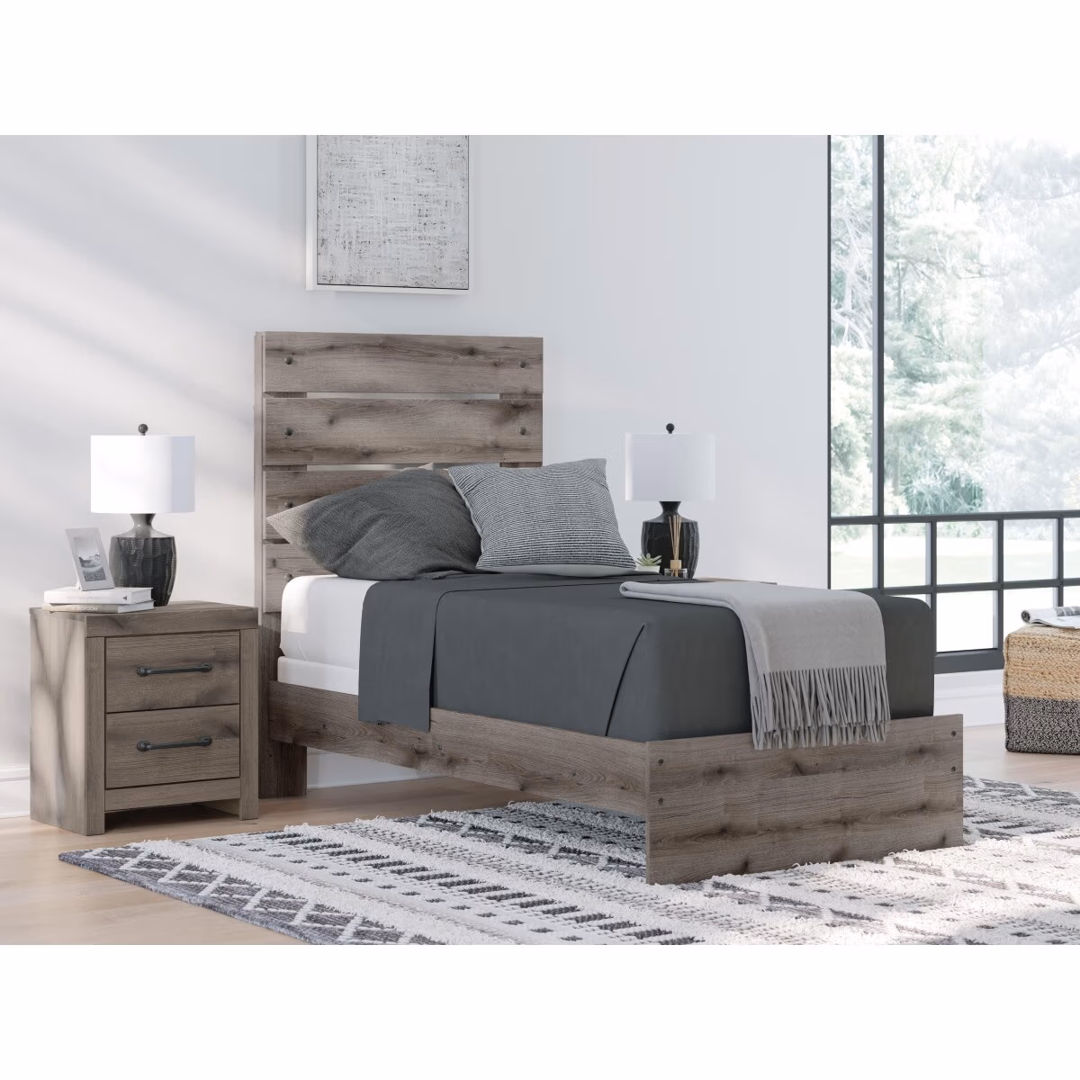 Graystorm Twin Panel Bed - Image 3