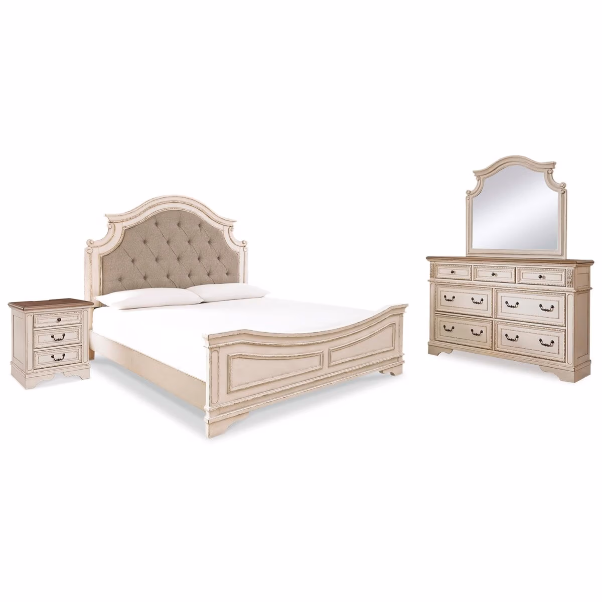 Realyn California King Panel Bed, Dresser, Mirror and Nightstand - Image 2