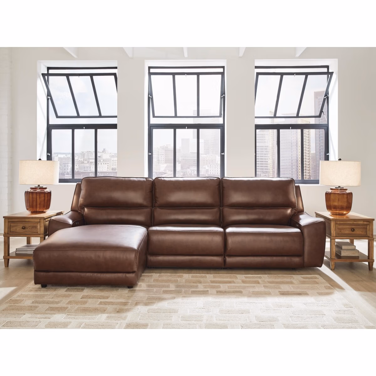 DeepWakes 3-Piece Reclining Sofa Chaise - Image 2