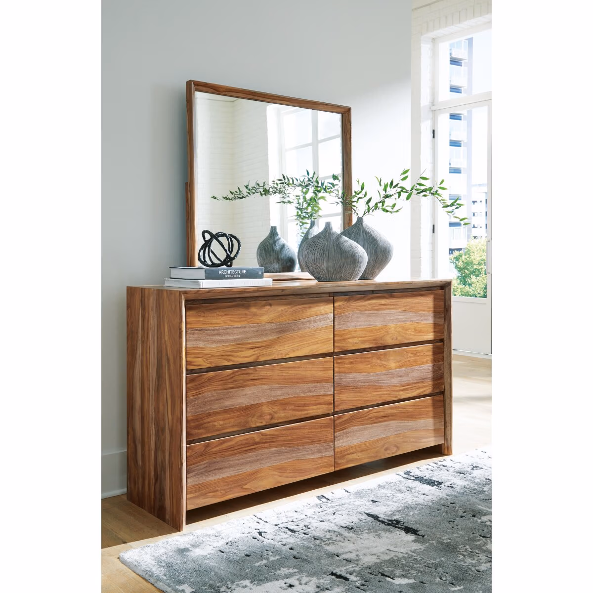 Dressonni Queen Panel Bed, Dresser and Mirror - Image 6