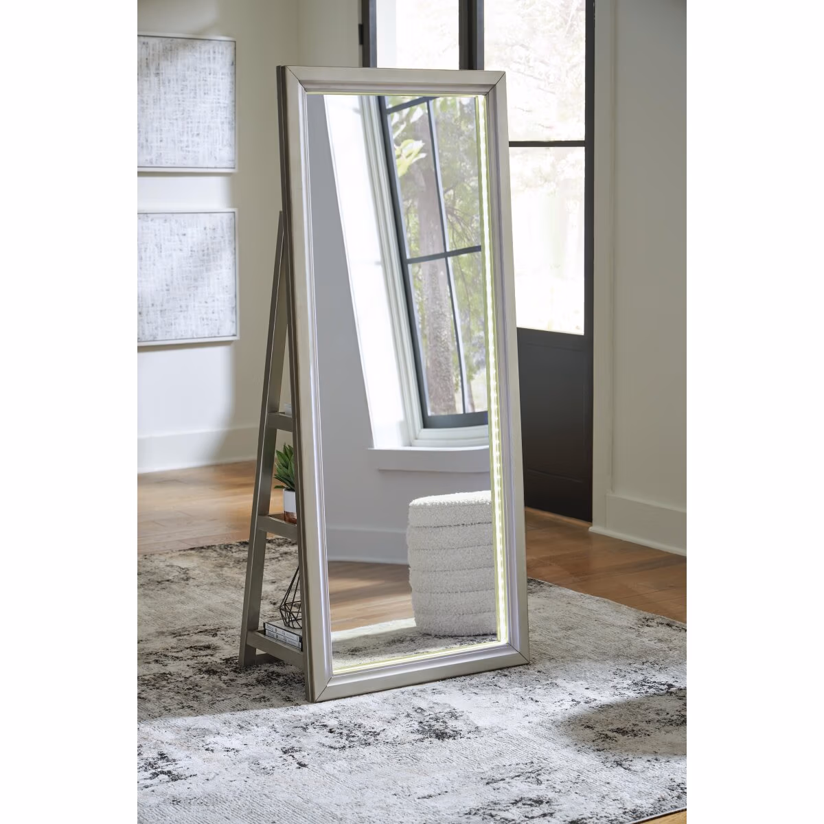 Evesen Floor Standing Mirror/Storage - Image 28