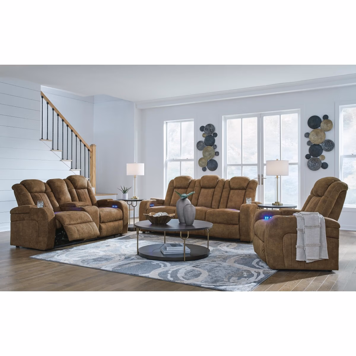 Wolfridge Power Reclining Sofa, Loveseat and Recliner - Image 2