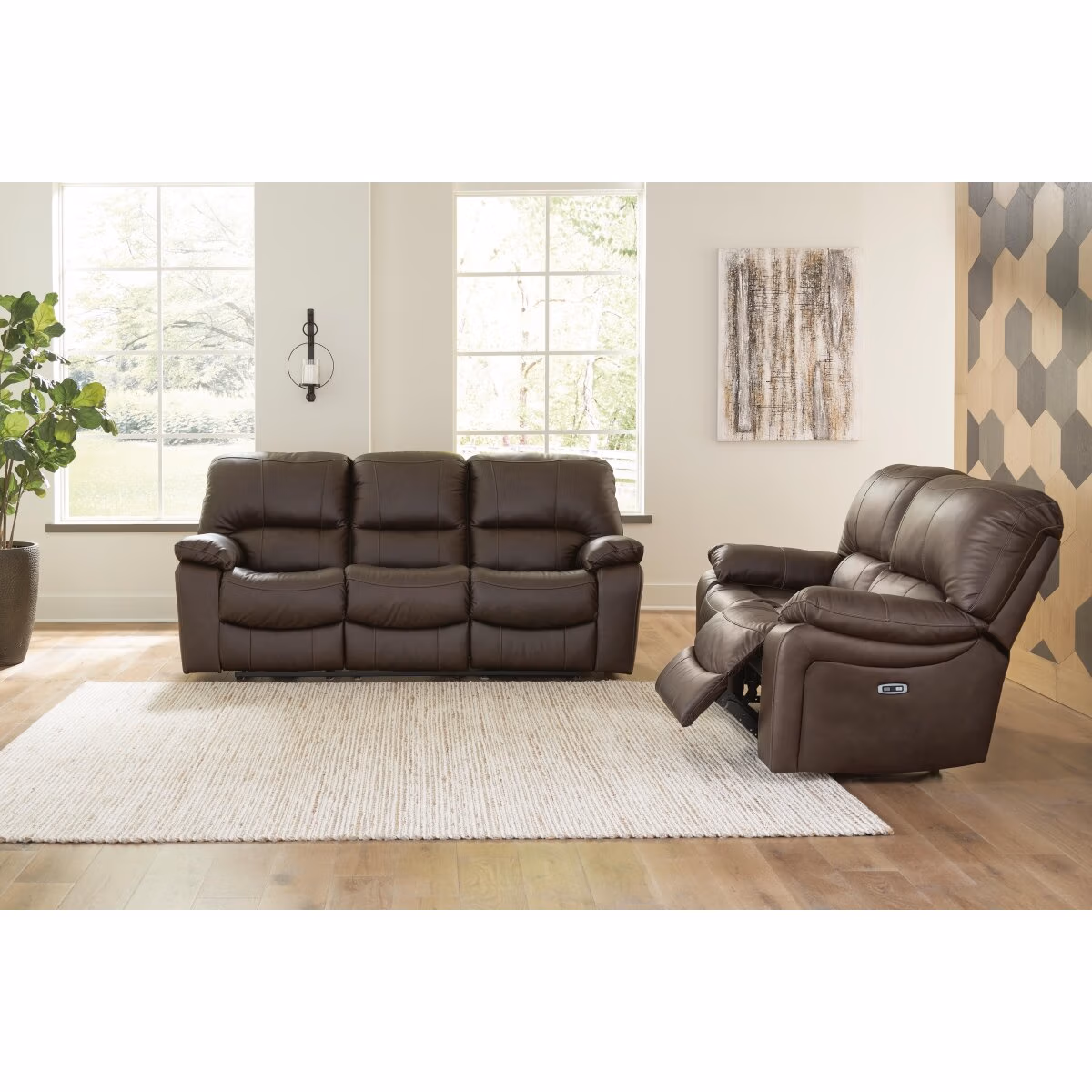 Leesworth Power Reclining Sofa and Loveseat - Image 2