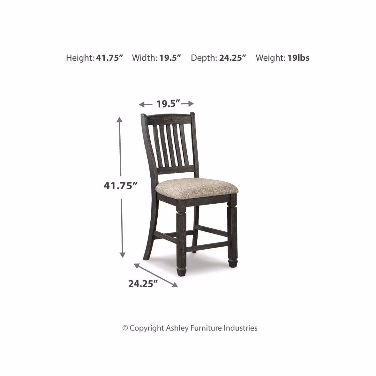 Tyler Creek Counter Height Dining Table and 4 Barstools with Server - Image 12
