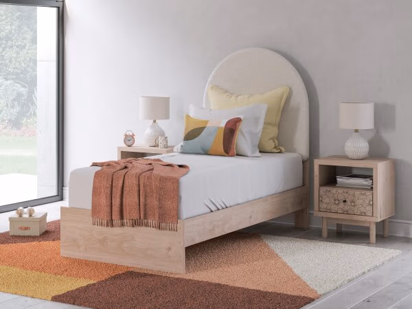 Arloster Twin Upholstered Panel Bed - Image 3