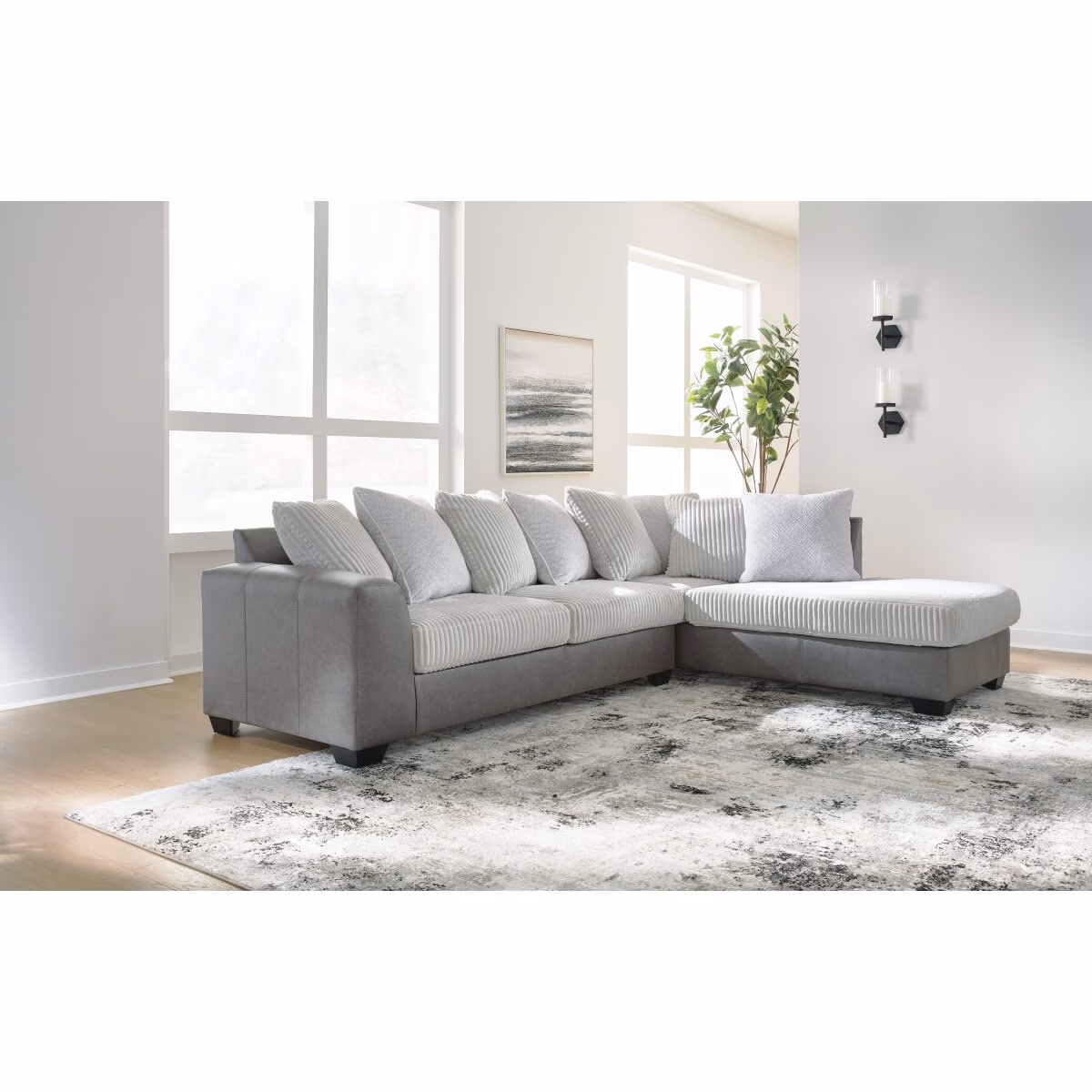 Clairette Court 2-Piece Sectional with Chaise - Image 3