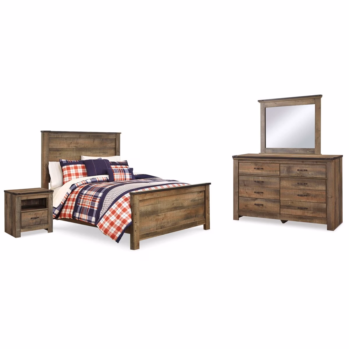 Trinell Full Panel Bed, Dresser, Mirror and Nightstand - Image 2
