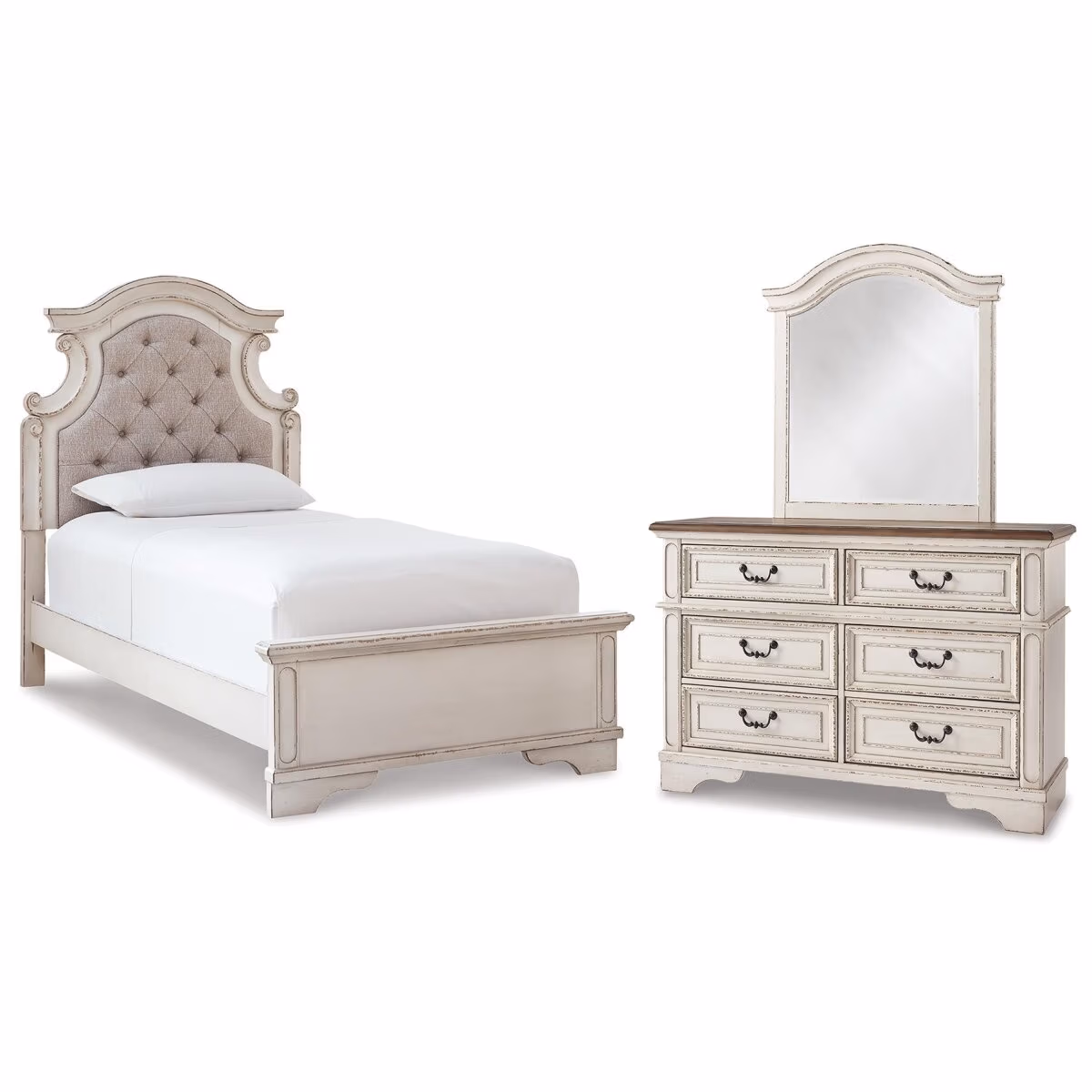 Realyn Twin Bed, Dresser and Mirror - Image 2