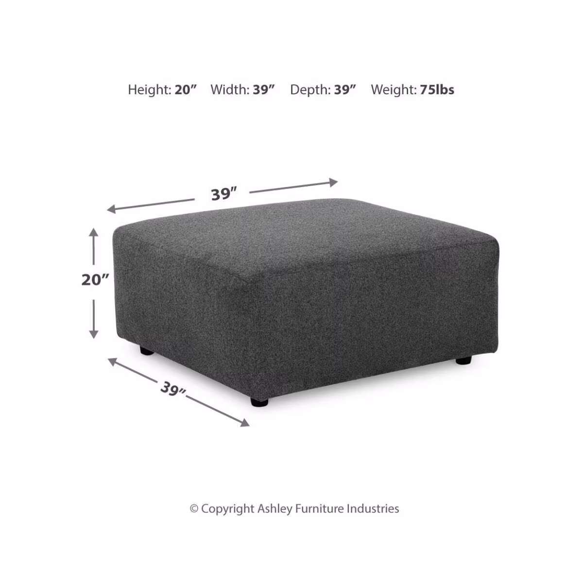 Edenfield Oversized Accent Ottoman - Image 6