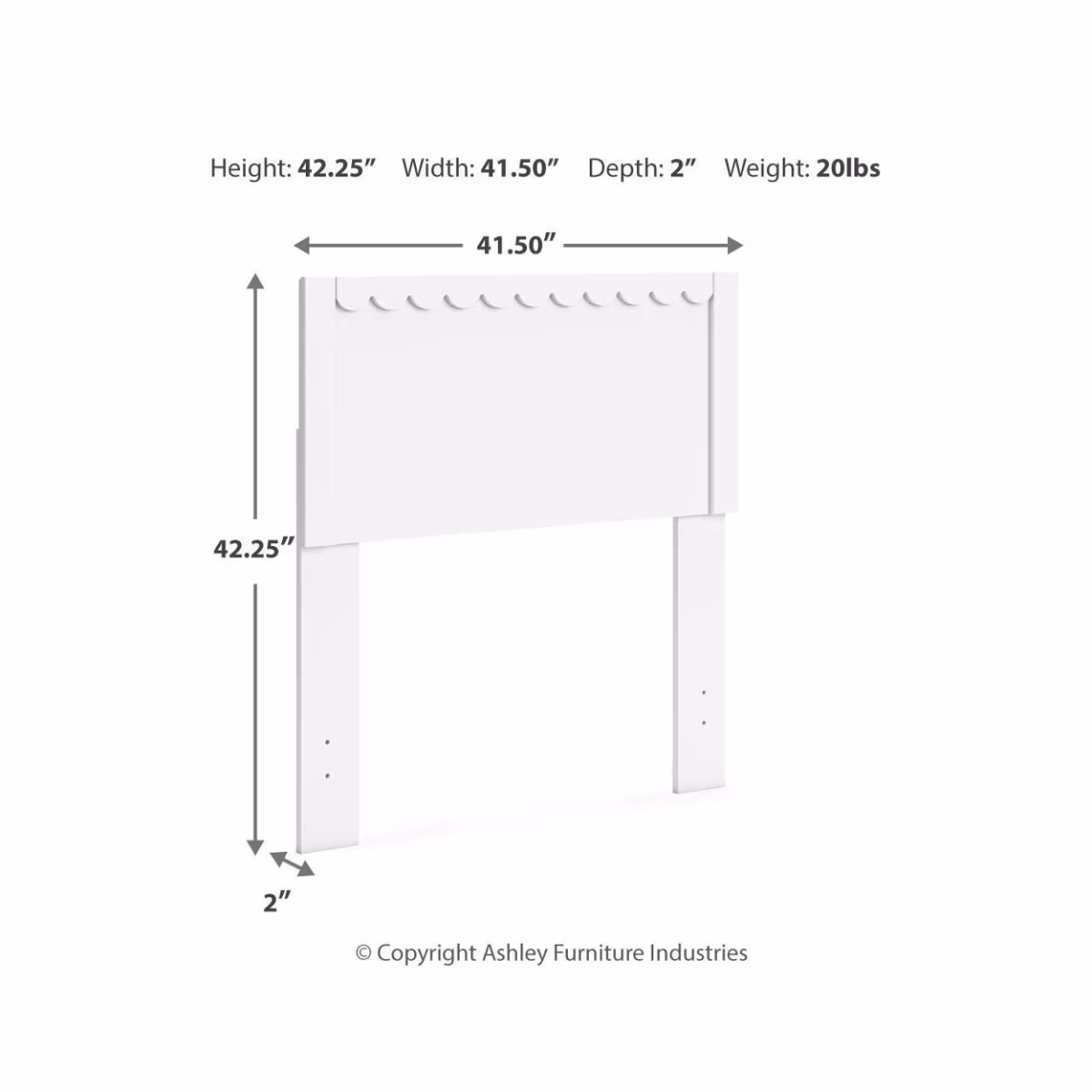 Hallityn Twin Panel Headboard - Image 5