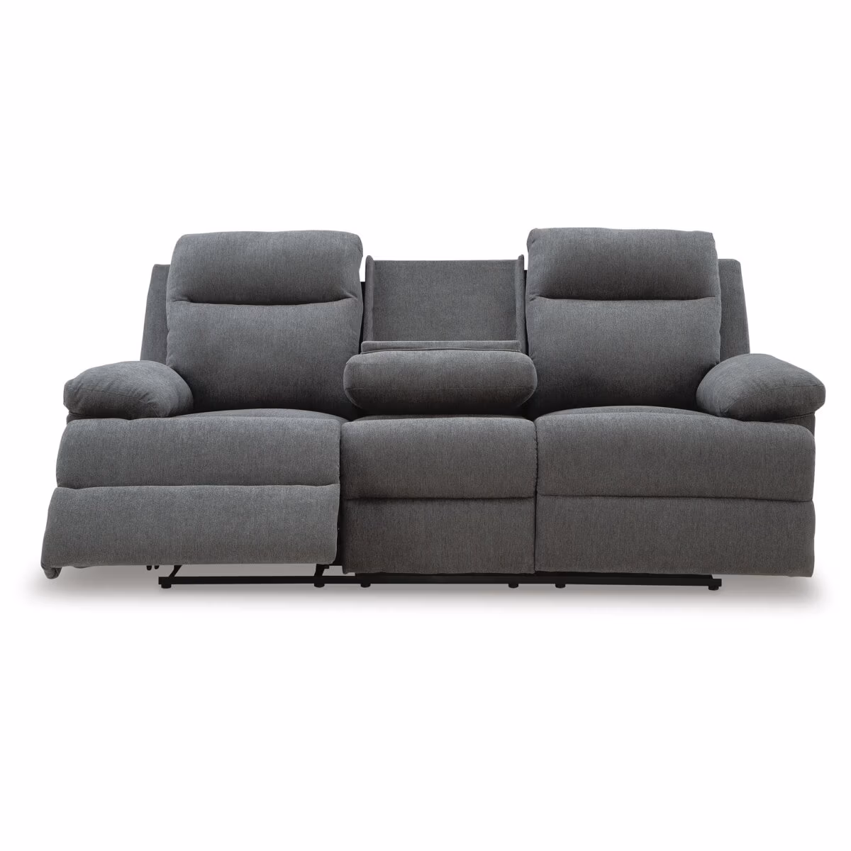 Side-Swipe Reclining Sofa with Drop Down Table - Image 6