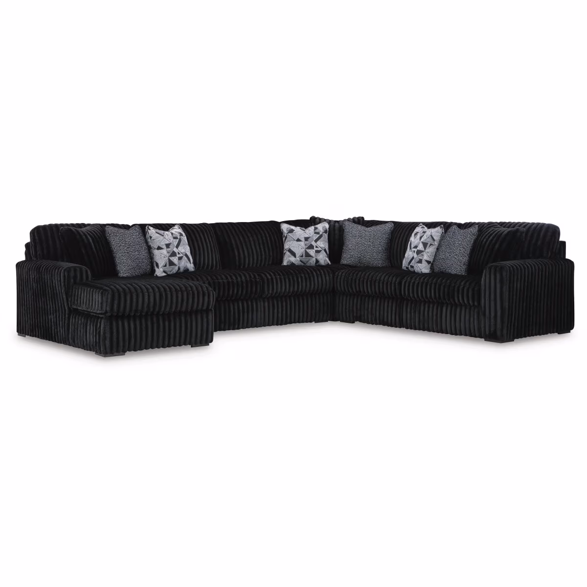 Midnight-Madness 6-Piece Sectional with Chaise - Image 3