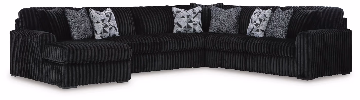 Midnight-Madness 6-Piece Sectional with Chaise
