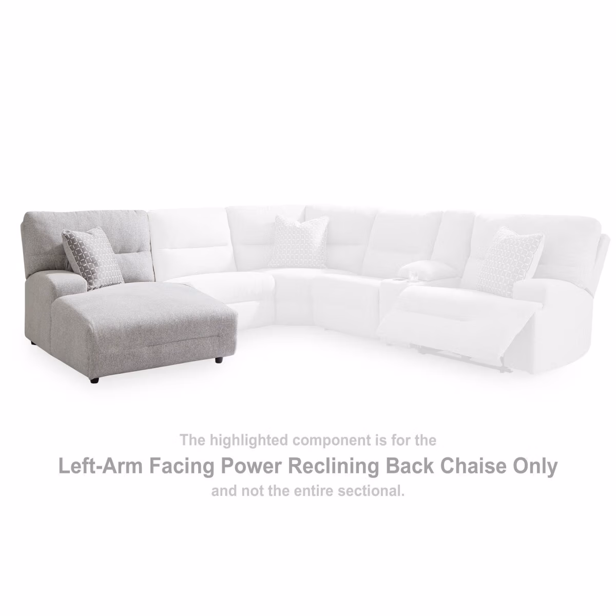 Acklen Place Left-Arm Facing Power Reclining Back Chaise - Image 3