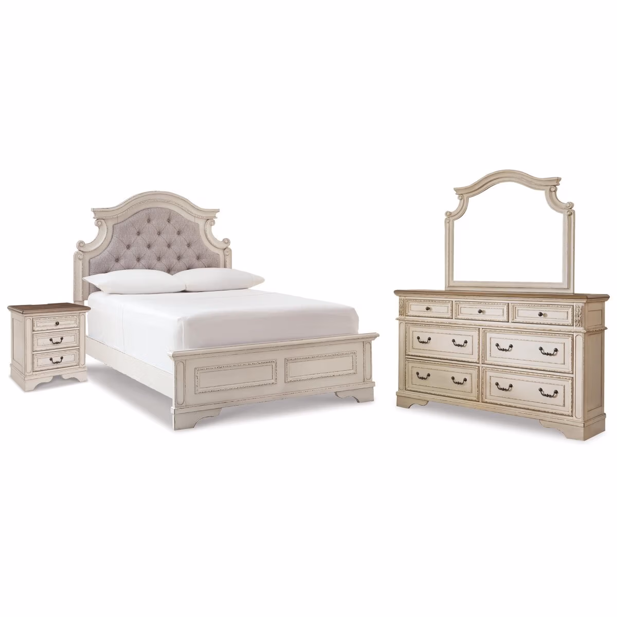 Realyn Full Panel Bed, Dresser, Mirror and Nightstand - Image 2