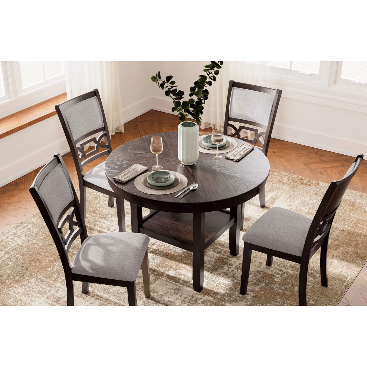 Langwest Dining Table and 4 Chairs (Set of 5) - Image 6