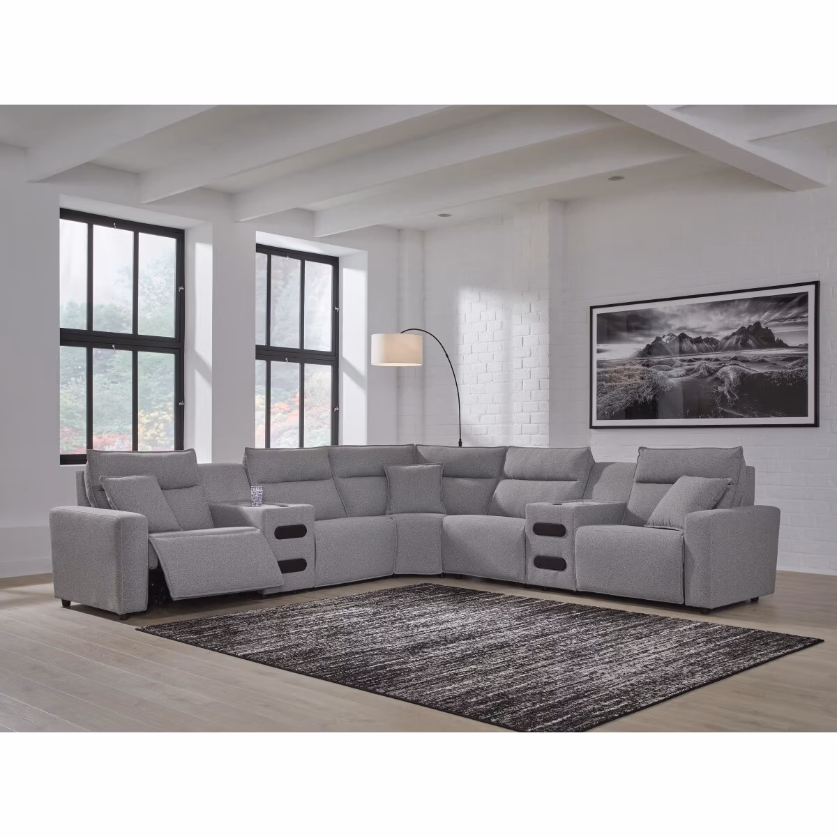 Modmax II 7-Piece Power Reclining Sectional with Audio Consoles - Image 3