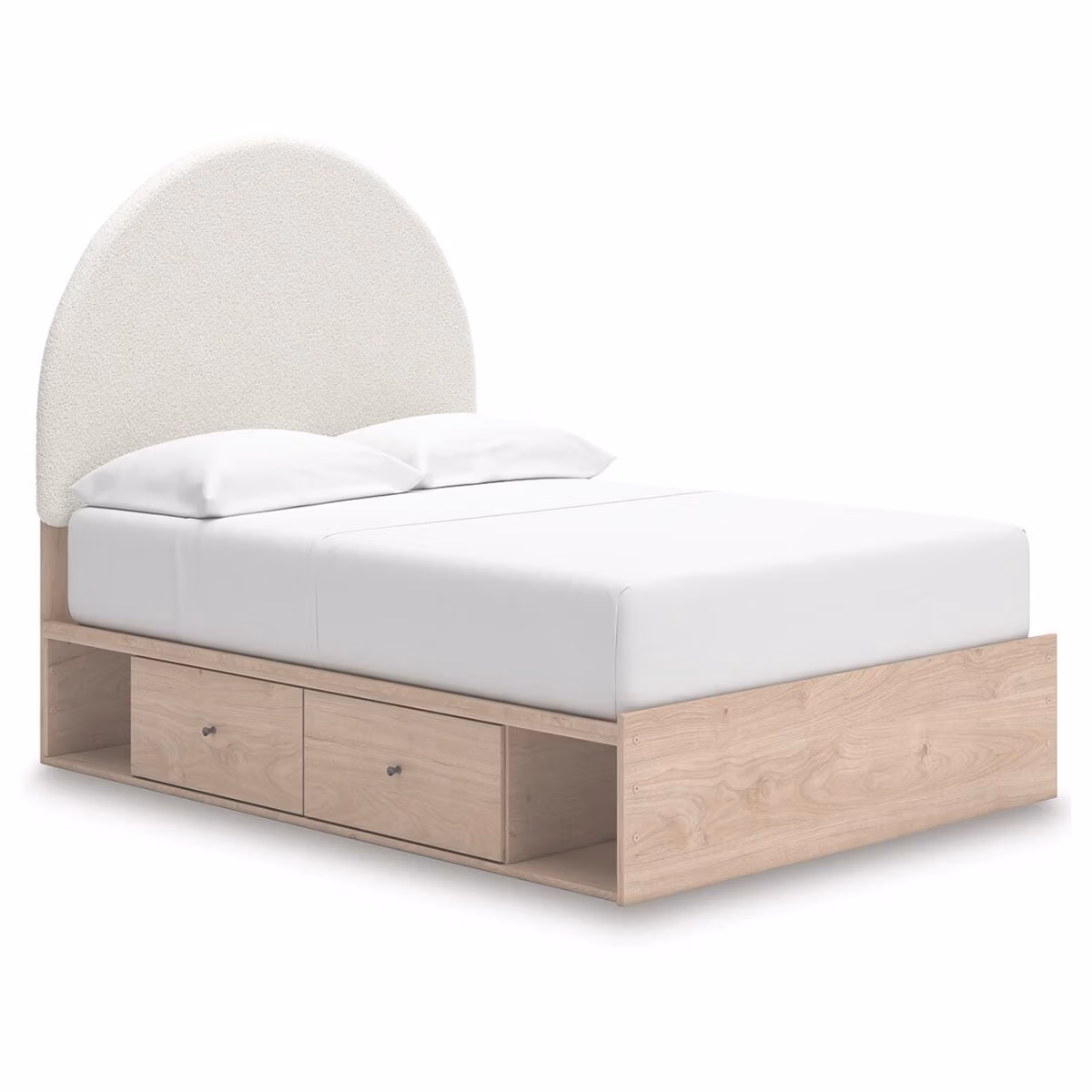 Arloster Full Upholstered Panel Bed with Storage - Image 2