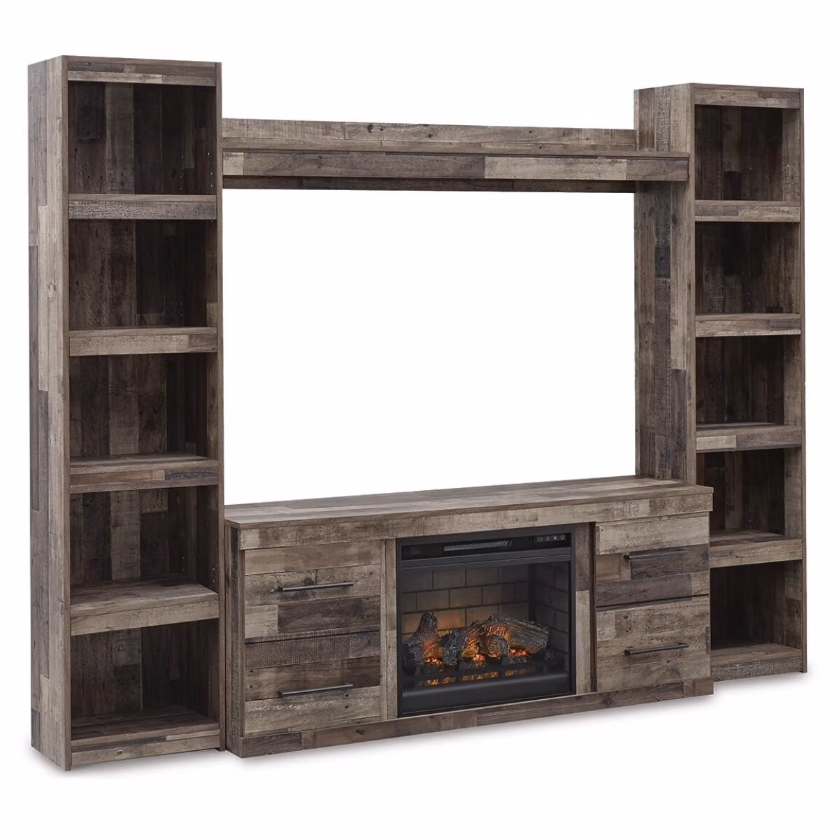 Derekson 4-Piece Entertainment Center with Electric Fireplace - Image 2