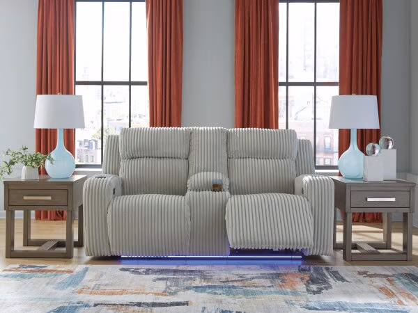 Carvara Power Reclining Loveseat with Console - Image 3