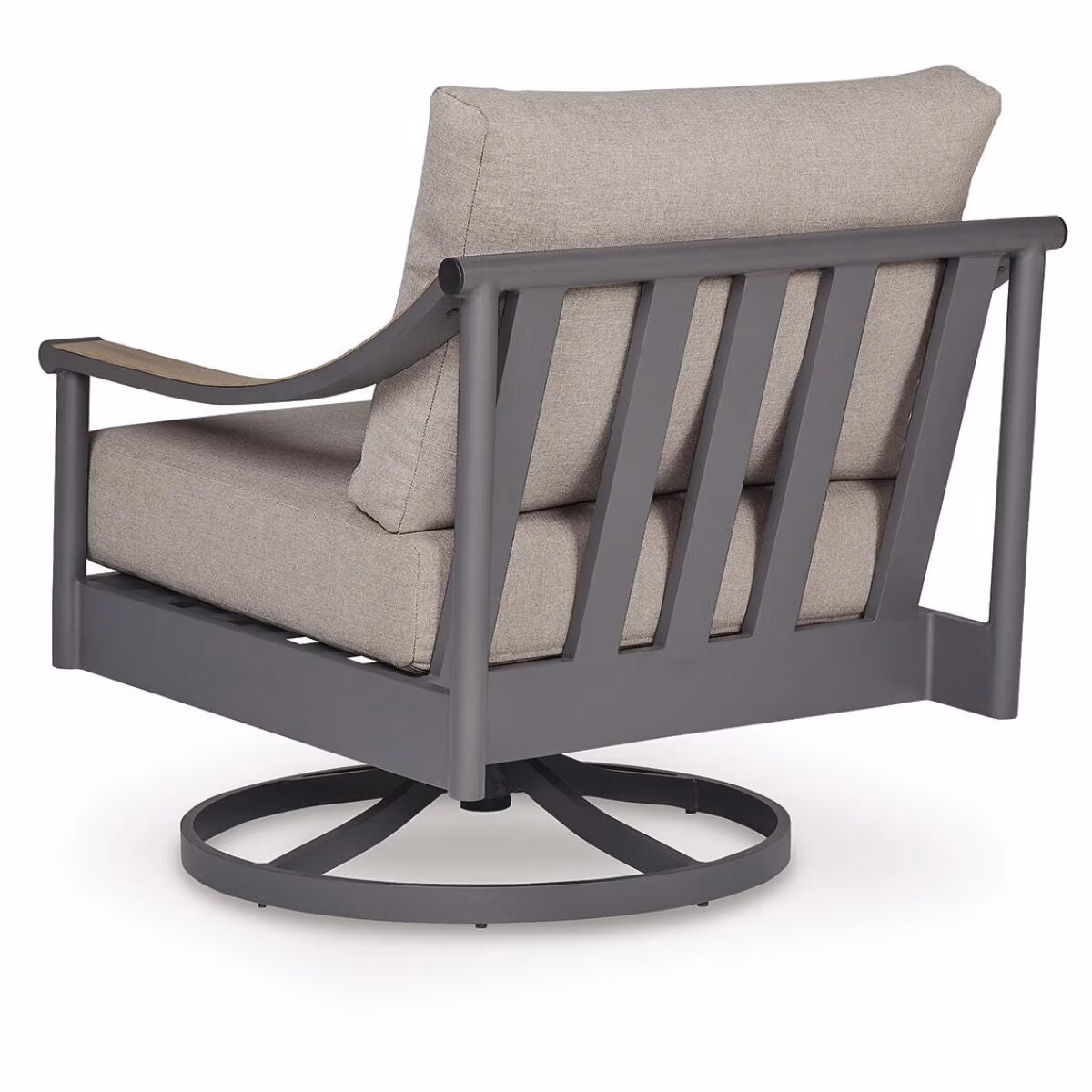 Ocean Beach Outdoor Swivel Lounge with Cushion - Image 5