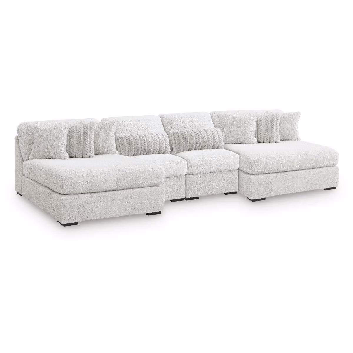 Cuddle Plush 4-Piece Sectional with Chaise - Image 2