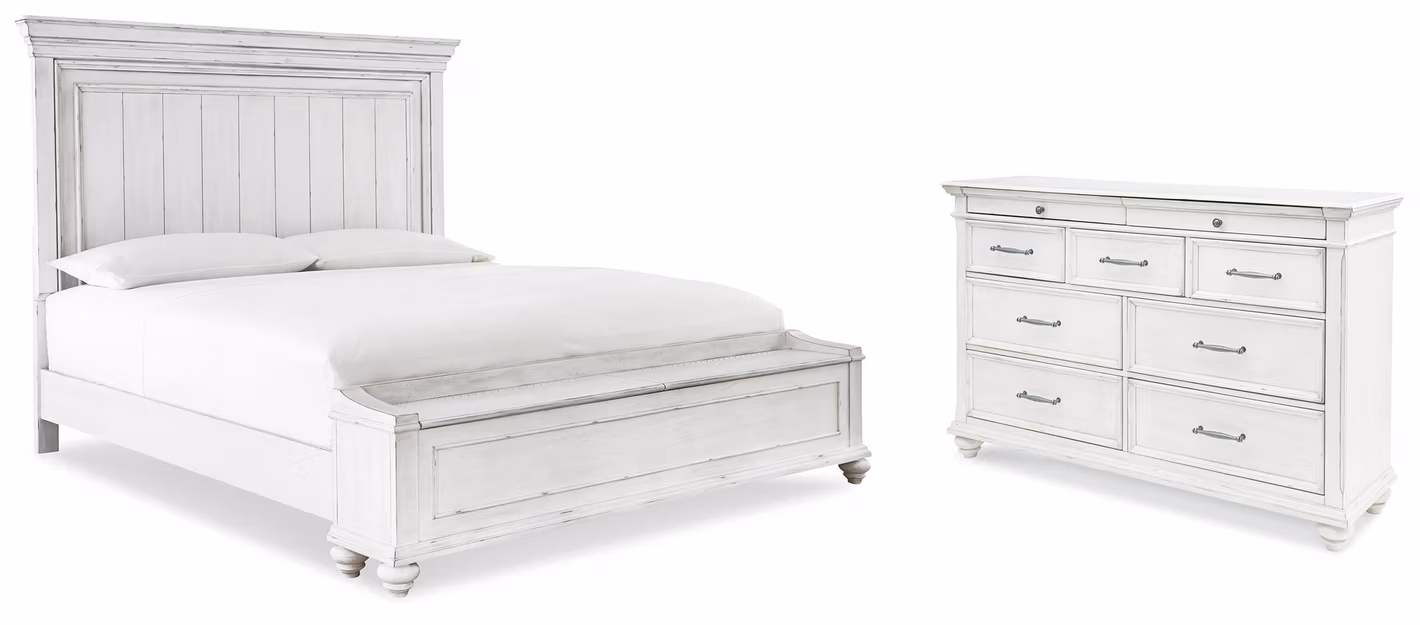 Kanwyn King Storage Panel Bed and Dresser