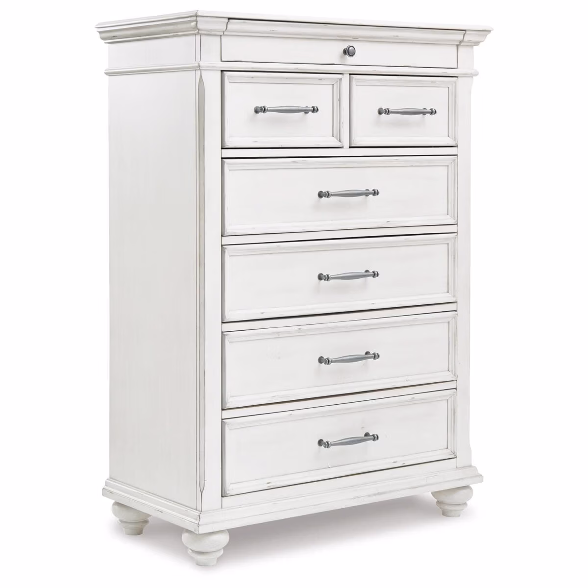 Kanwyn Cal King Upholstered Panel Bed, Dresser, Mirror and Chest - Image 8