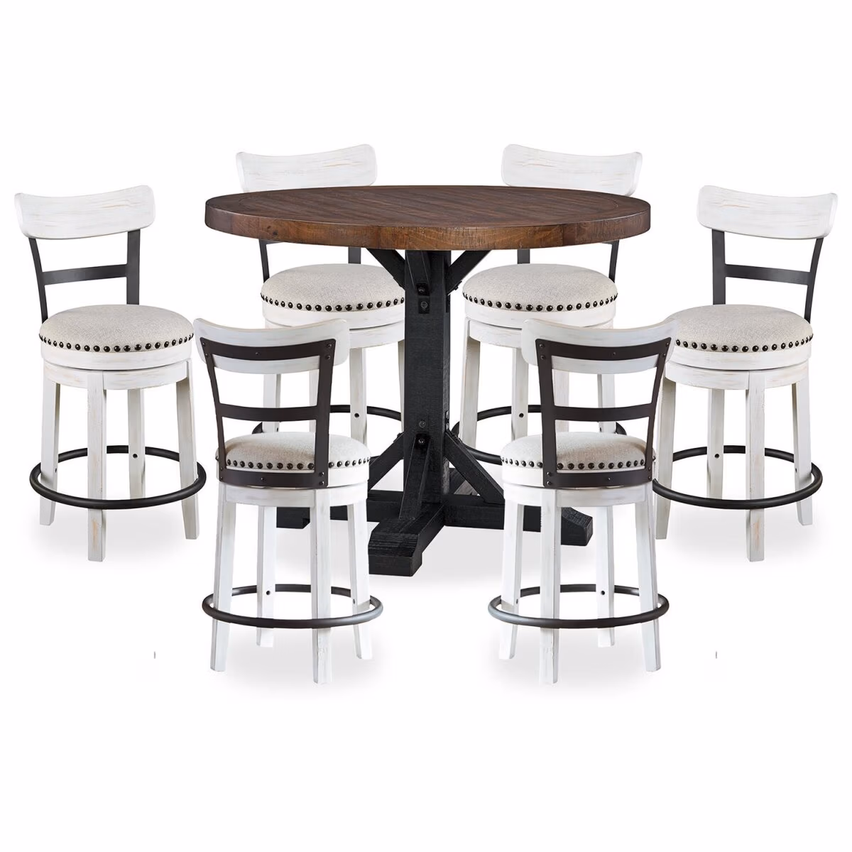 Valebeck Counter Height Dining Table and 6 Barstools - Image 2