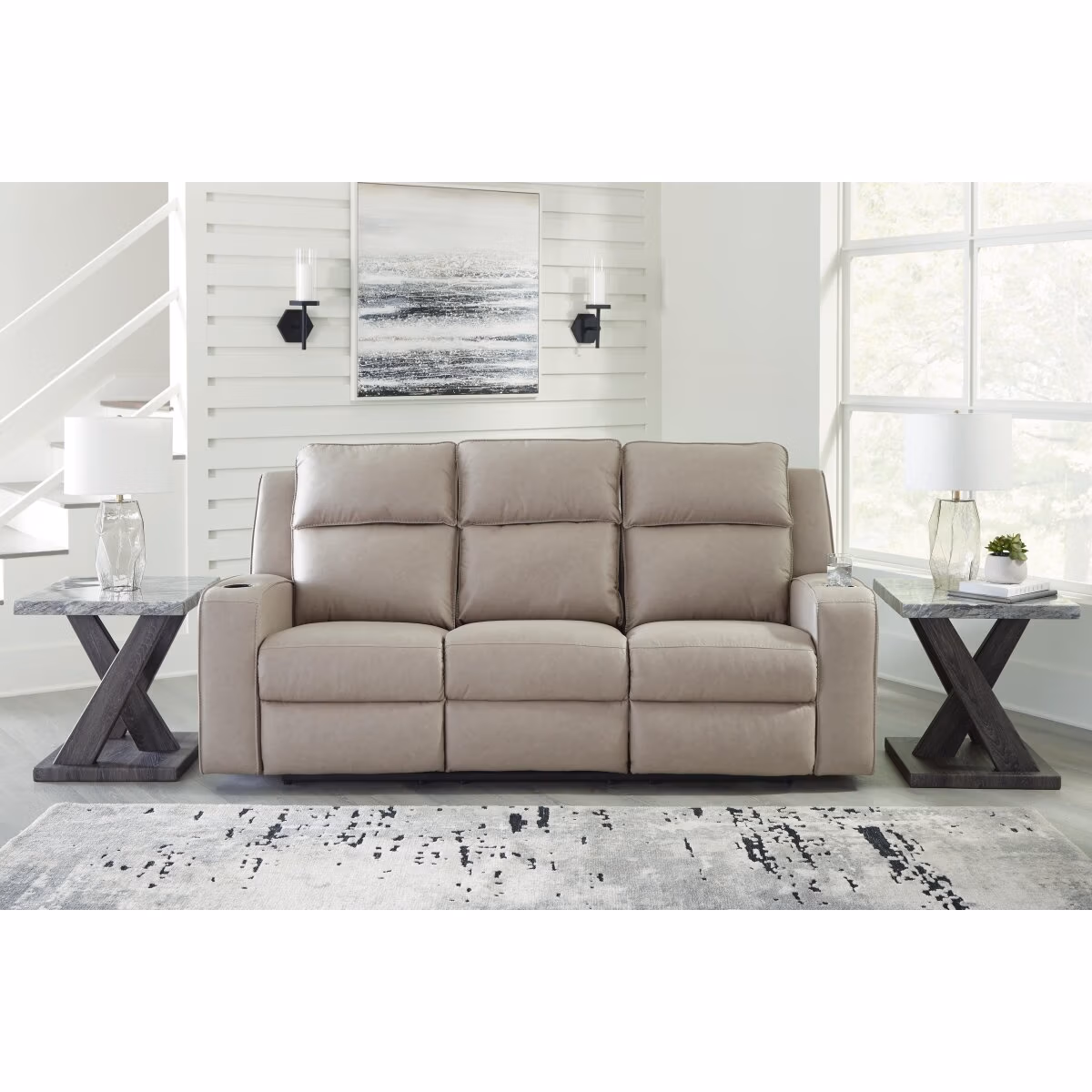 Lavenhorne Reclining Sofa with Drop Down Table - Image 3