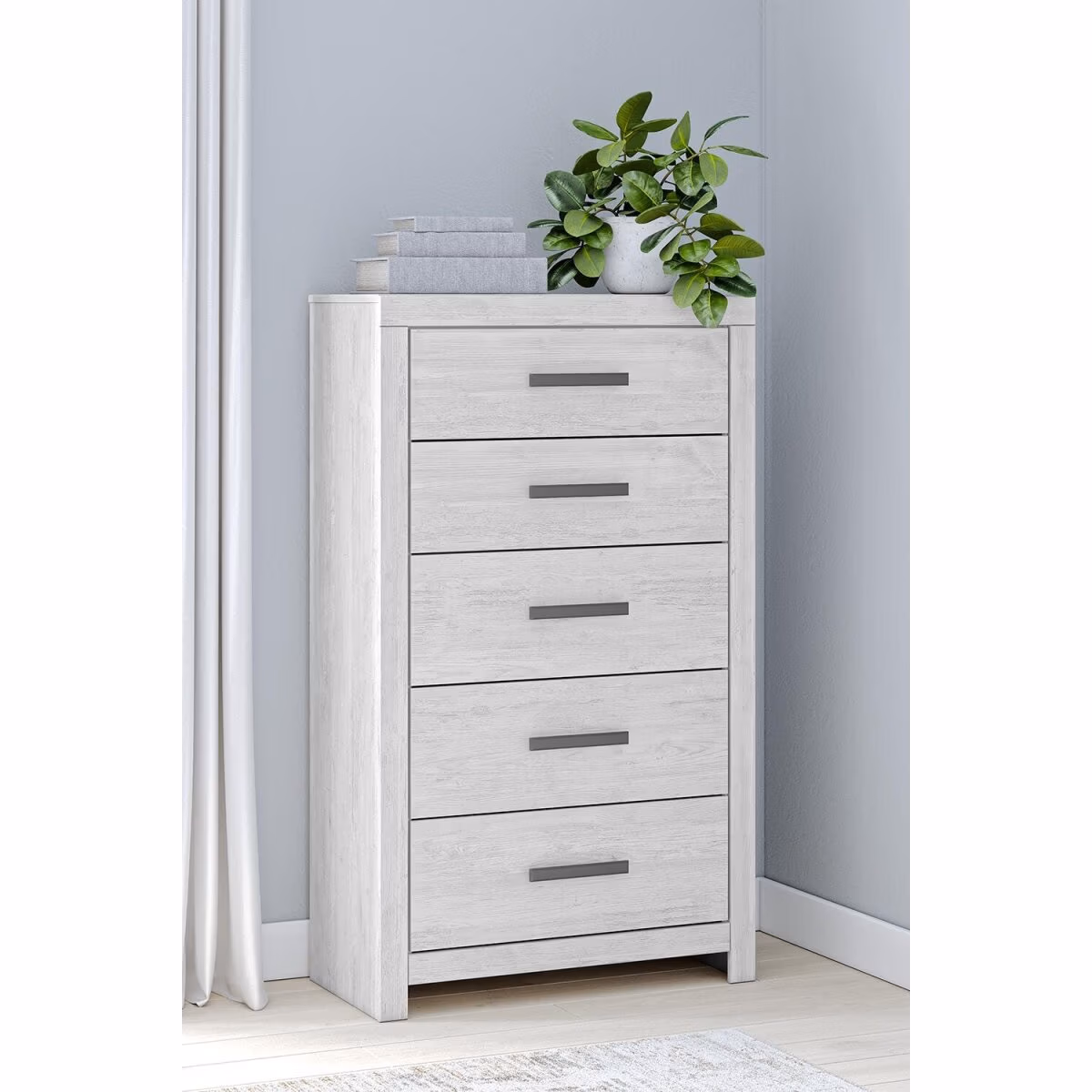 Cayboni King Panel Bed, Dresser, Mirror, Chest and 2 Nightstands - Image 37