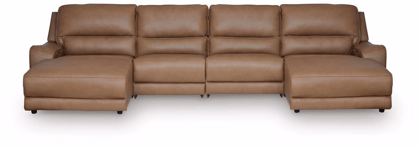 DeepWakes 4-Piece Power Reclining Sectional with Chaise