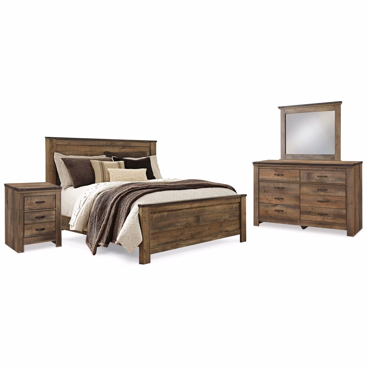 Trinell Queen Panel Bed, Dresser, Mirror and Nightstand - Image 2