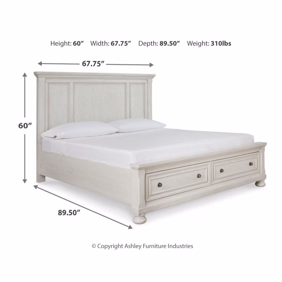 Robbinsdale Queen Panel Storage Bed, Dresser, Mirror and Chest - Image 9