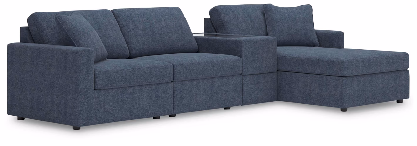 f21ae13b95384c69c2dd1d2a92e56bd8 Modmax 4-Piece Sectional with Chaise - Image 1